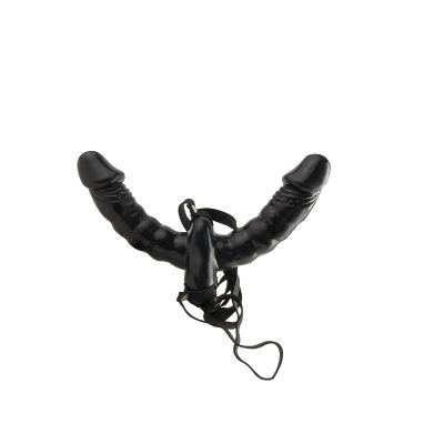 pd3382-23 Fetish Vibrating Double Delight Strap-On