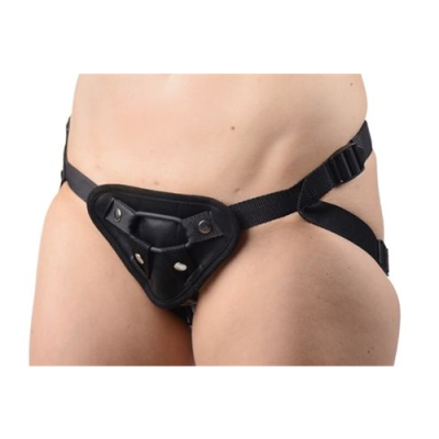 Sutra Fleece-Lined Strap On with Vibrator Pouch