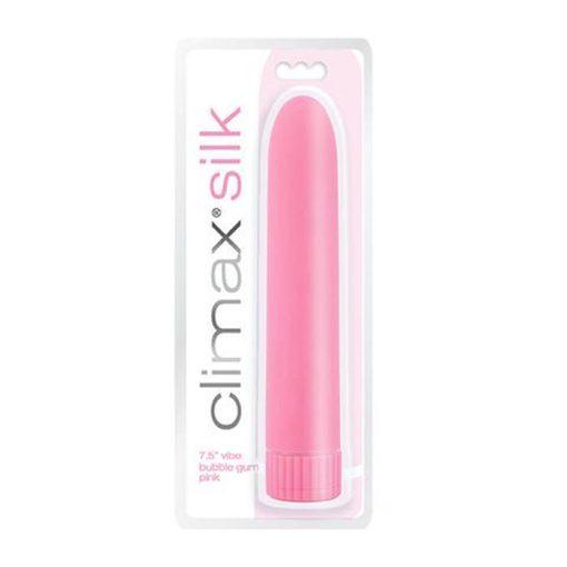 Climax Silk 7.5" Vibe, Bubble Gum Pink