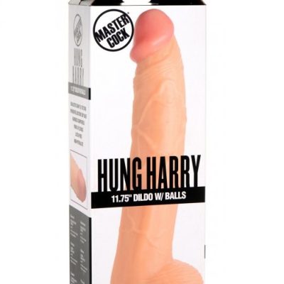 Hung Harry 11.75" Dildo with Balls - Light